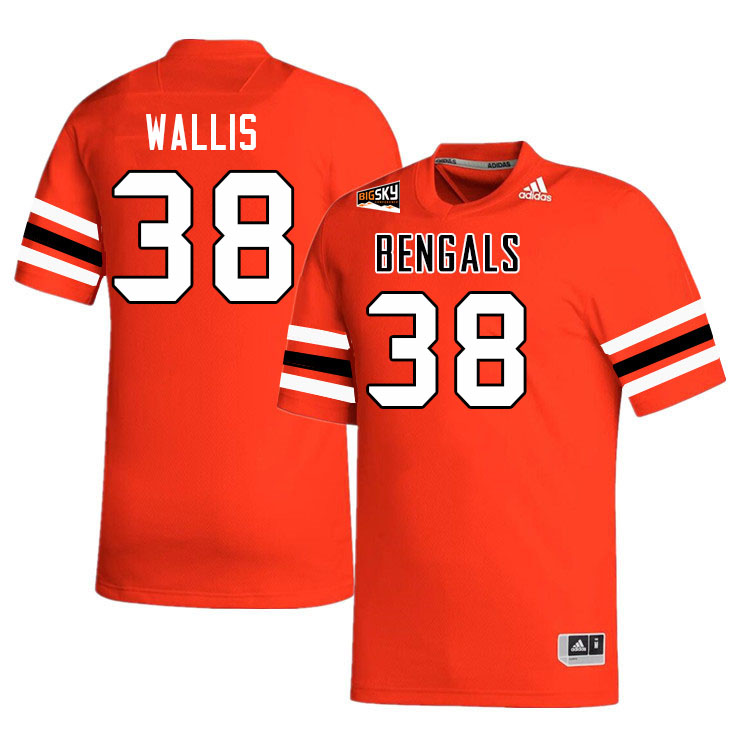 Men #38 William Wallis Idaho State Bengals 2023 College Football Jerseys Stitched-Orange